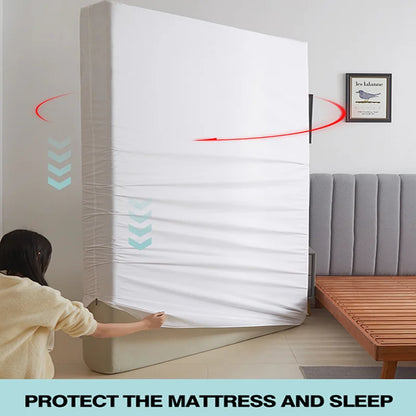 Waterproof Mattress Protector with Zipper - Soft, Breathable & Noiseless Cover for Single, Double, Queen, or King Size Bed