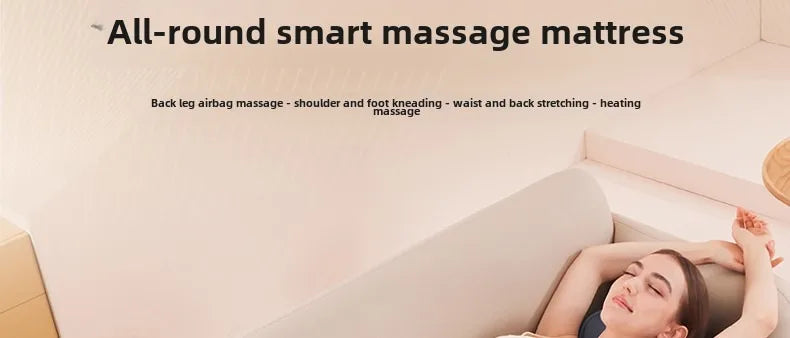 Upgraded Large Area Heated Neck Massager – Vibration Airbag Full Body Massage Mat with Lumbar Traction and Remote Control