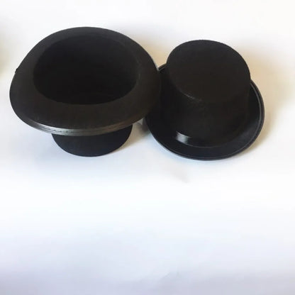 Deluxe Collapsible Top Hat - Black Magician Jazz Hat for Adults and Kids, Perfect for Stage Performances and Costume Parties