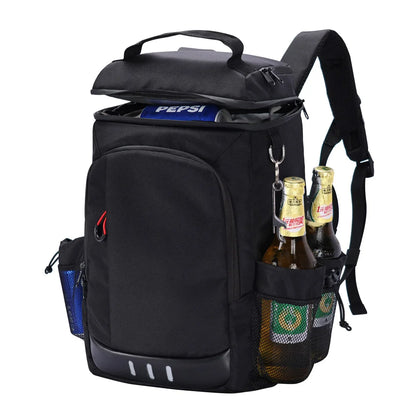 Large Capacity Picnic Cooler Backpack - Insulated Leakproof Lunch Bag with Bottle Opener for Camping, Hiking & Travel