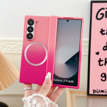 Magnetic Hinge Protection Case for Samsung Galaxy Z Fold 7/6/5/4/3 5G - Shockproof Foldable Phone Cover with Hinge Guard