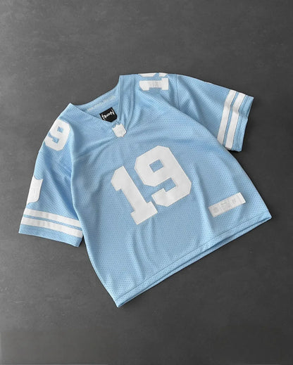 Women’s Harajuku Klein Stone Embroidery Crop Tee – Y2K Gothic Graphic, Cotton Loose Long Sleeve Hip Hop T-Shirt