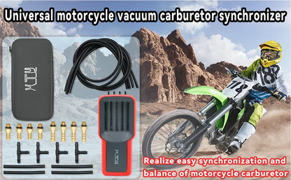 Universal Carburetor Synchronizer — Carb Synchrometer Vacuum Gauge for 1, 2 & 4 Cylinder Motorcycles
