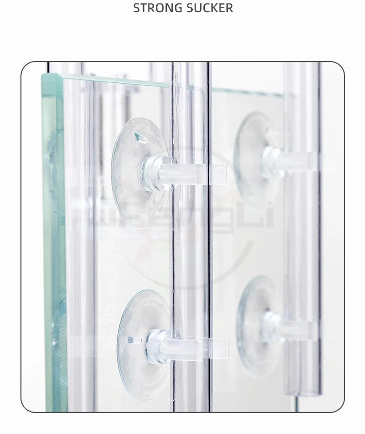 AQUAPRO Aquarium Inlet & Outlet Pipe Set – Plastic Skimmer Lily Flow for Fish Tanks & Bowls