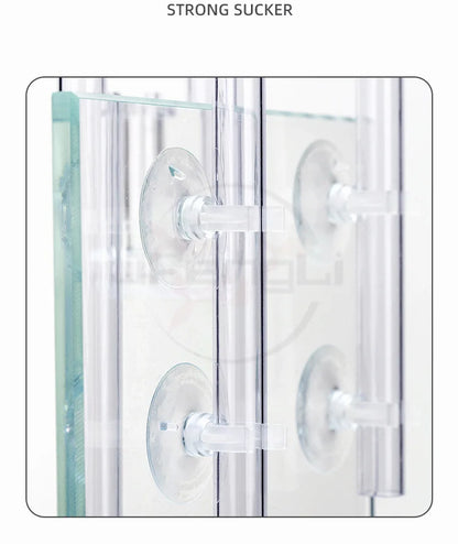AQUAPRO Aquarium Inlet & Outlet Pipe Set – Plastic Skimmer Lily Flow for Fish Tanks & Bowls