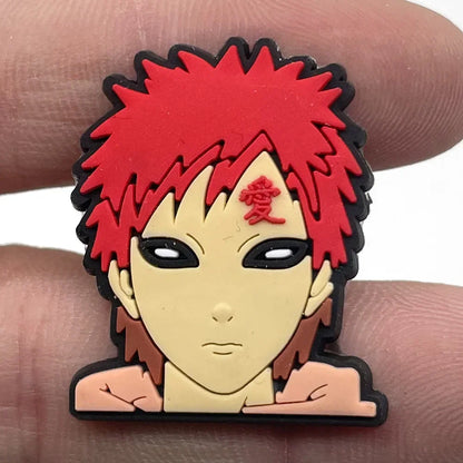 20Pcs Naruto Anime Shoe Charms – Kawaii PVC Badges for Sandals, DIY Accessories & Kids Christmas Gift