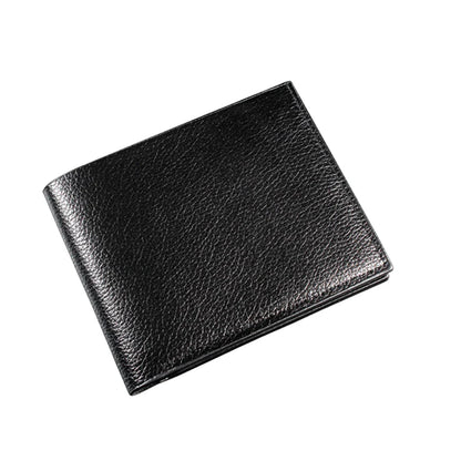 Mini Slim Zipper Card Wallet for Men — Portable Ultra-Thin Black Purse for ID, Bank & Credit Cards