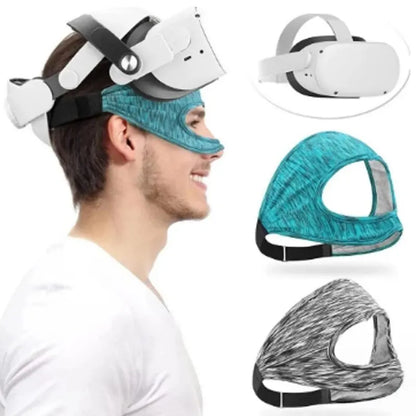 VR Eye Mask Cover | Breathable, Sweat-Absorbing, Anti-Slip Virtual Reality Headwear Accessory