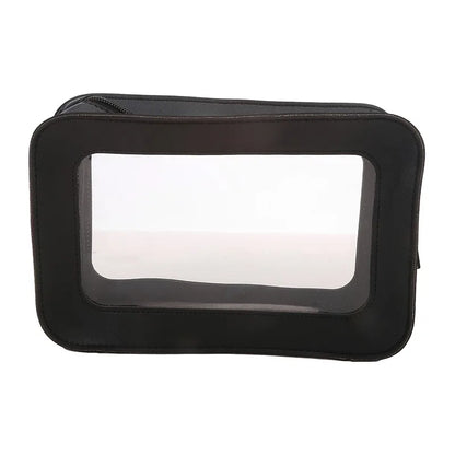 Portable Waterproof Travel Cosmetic Bag – Transparent Dustproof Toiletry Organizer