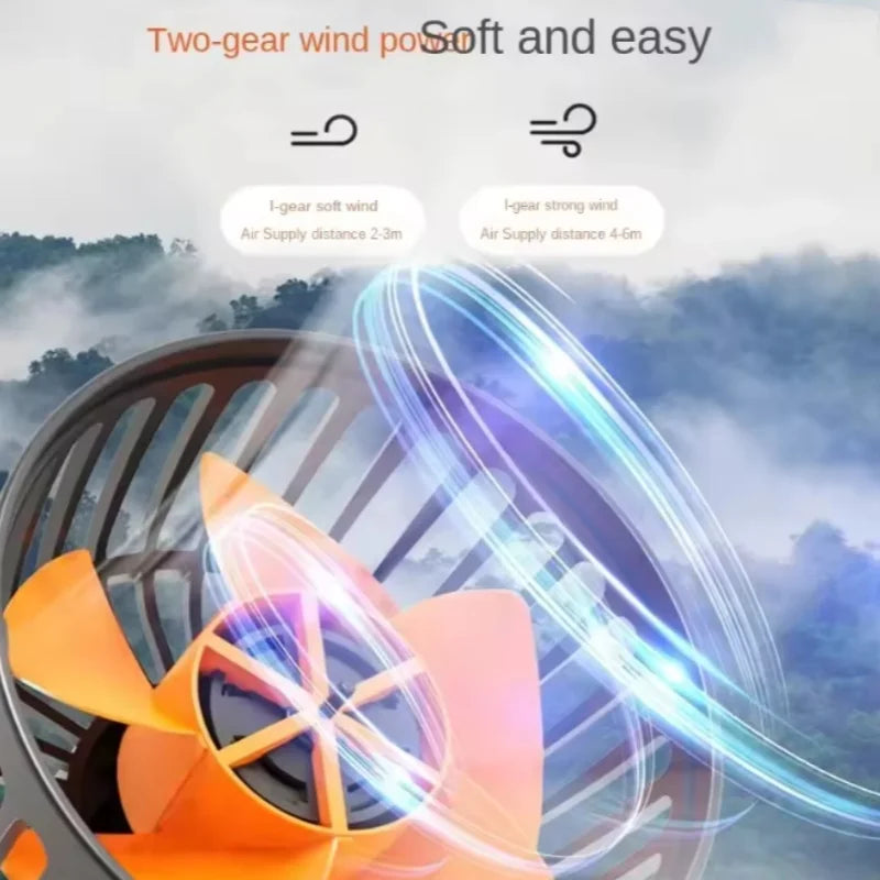 360° Adjustable 3-Head Car Fan – Silent USB 12V/24V Cooling Fan for Car, Home & Office Desk