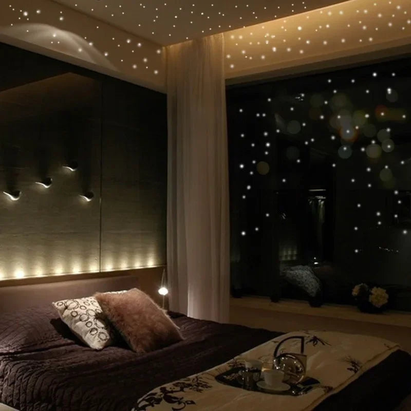 407PCS Glow in the Dark Luminous Wall Stickers - Stars Vinyl Decals for Kids Rooms & Party Decor