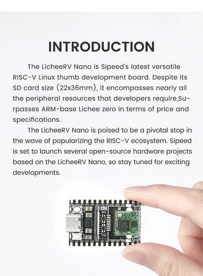Sipeed LicheeRV Nano SG2002 – WIFI6 Ethernet AI Visual RISC-V Development Board