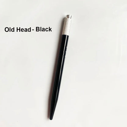 10pcs Permanent Makeup Eyebrow Tattoo Pens — Manual Tebori Microblading Stainless Steel Lock-Pin Tools