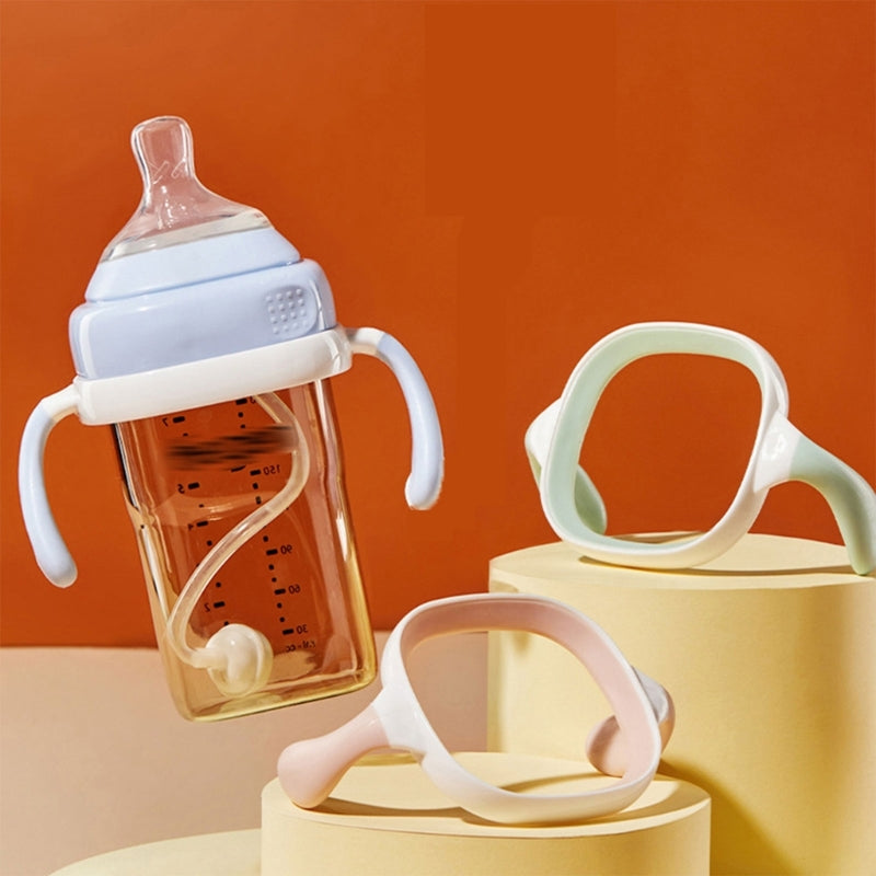 Square Handle Feeding Bottle – Lightweight, Easy Grasp for Baby 6M+, Hegen Bottle Cover Replacement