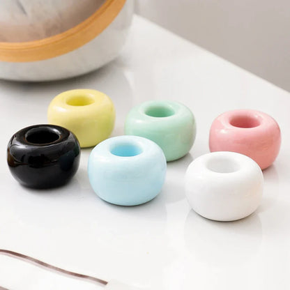 Creative Ceramic Pen Holder — Minimalist Desktop Organizer for Pens, Brushes & Office or Home Decor