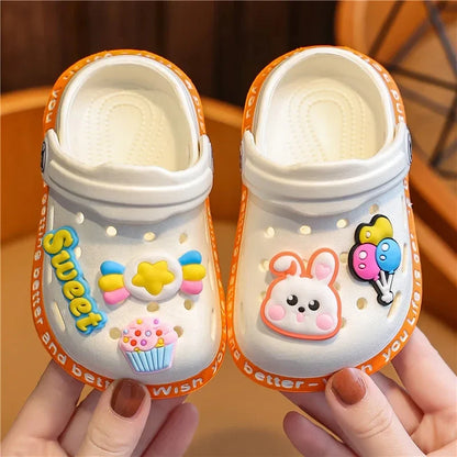 Kids Summer Sandals - Soft Anti-Skid Cartoon Hole Shoes for Boys & Girls