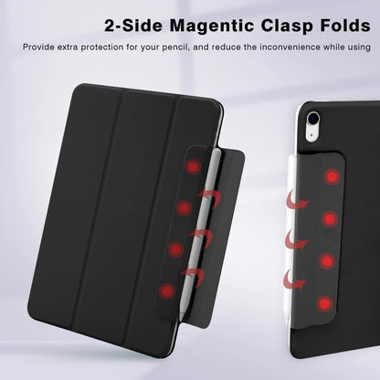 Magnetic Trifold Stand Case for iPad Pro & Air – Slim Fit for iPad Pro 12.9, Air 5/6, M4/M2 (2024 & 10th Gen)