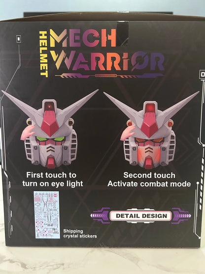 Vol.1 RX-78-02 Cyberpunk Helmet – 1:1 Mech Robot Mask with Touch Control Light, Cosplay Costume & Halloween Toy Gift for Kids