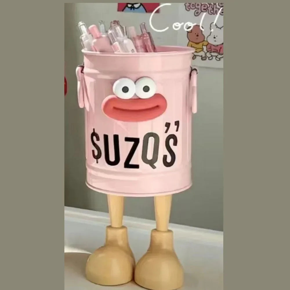 Cartoon Pen & Pencil Holder — Desk Organizer for Office, Home, and Study Storage