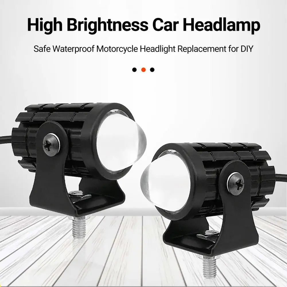 High-Brightness Car Headlamp - Waterproof Motorcycle LED Headlight Lamp Replacement, DIY Fog Light