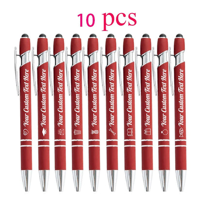 Customized Ballpoint Pen with Stylus - Personalized Metal Name & Logo Pen for Business, Graduation & Gifts