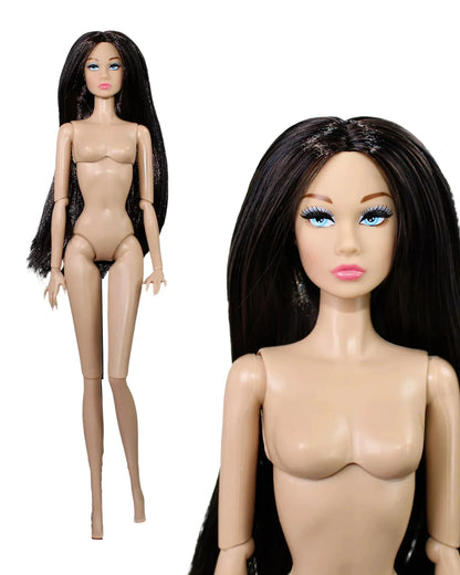 32cm Supermodel BJD Doll — Nude Fashion Princess with 12 Movable Joints, 1/6 Dress-Up Toy Limited Edition Gift