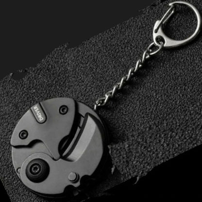 Multifunctional Hexagon Keychain Tool – Mini EDC Screwdriver, Folding Coin Knife & Pocket Gear for Outdoor Use
