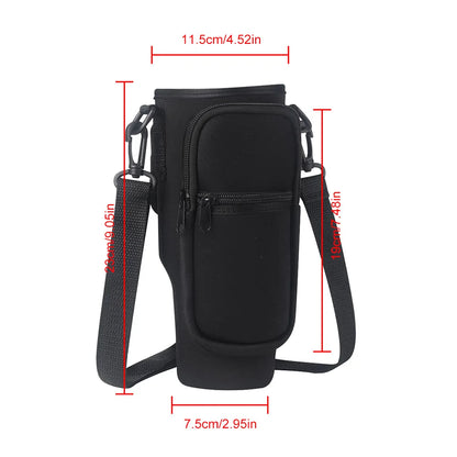 Portable Water Bottle Carrier Bag – Neoprene Holder with Phone Pocket for Stanley 40oz Tumbler with Handle