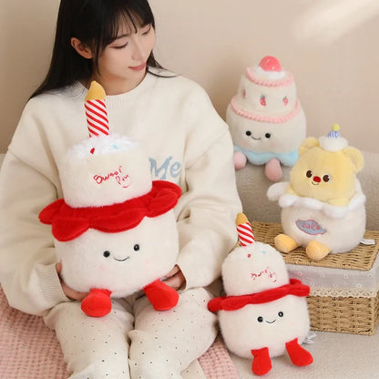 New Cartoon Egg Stuffed Toy – Breakfast Bread & Toast Plush Doll, Fun Pillow for Baby Comfort & Xmas Gifts