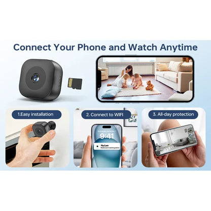Xiaomi Mini HD 4K WiFi Camera — Wireless Security Monitor for Smart Home, Remote Video Surveillance Camcorder