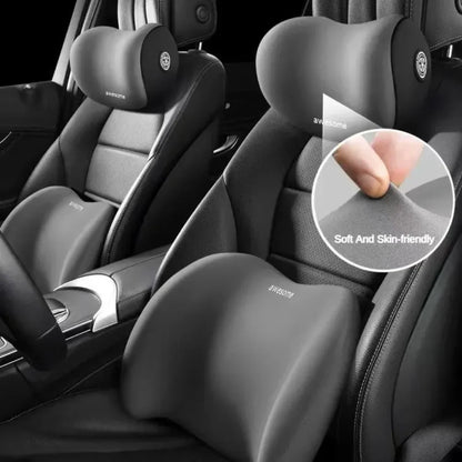 Universal Memory Foam Car Headrest Neck Pillow - Lumbar Support for Cervical Spine, Auto Neck Pillow for Office and Car Interior Comfort