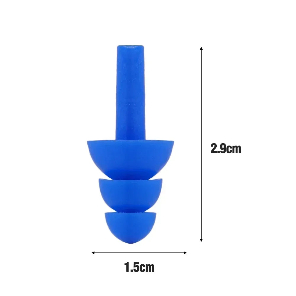 Reusable Waterproof Silicone Earplugs – Noise Reduction for Sleeping, Swimming, Surfing & Snorkeling with Storage Box