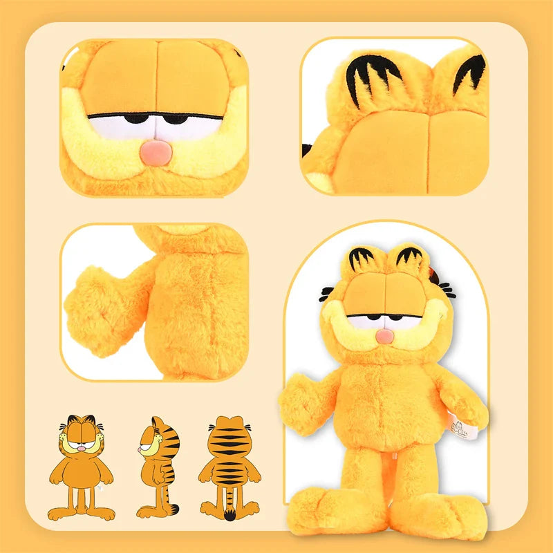 Original Garfield Family Plush Toys — Kawaii Soft Stuffed Garfield & Odie Dolls for Kids