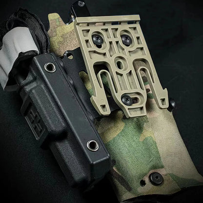 Tactical Tourniquet Fanny Pack - MOLLE EMT Storage Bag with 3-Slot Holster Mount