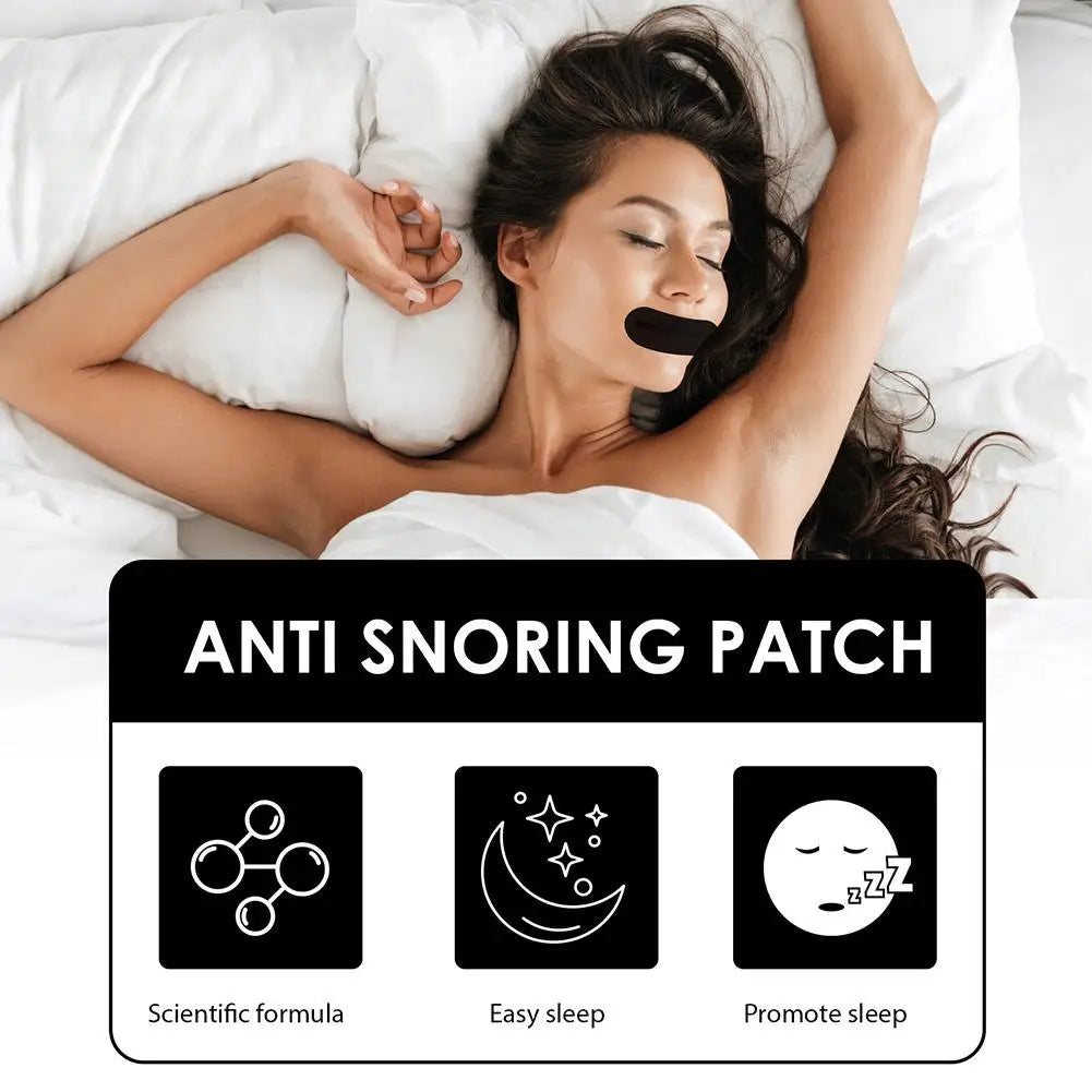 30pcs Anti-Snoring Nose Patches – Mouth Tape for Better Sleep, Pain Relief & Improved Night Breathing
