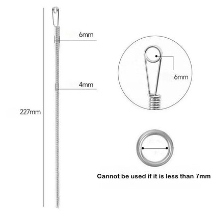 Spring Drawstring Threader Tool — Rope Threader Clip for Hoodies, Pants & Drawstring Replacement