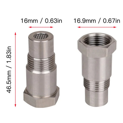 30-1PCS O2 Oxygen Sensor Spacer – M18X1.5 Extender Adapter & CEL Eliminator, Mini Catalytic Converter