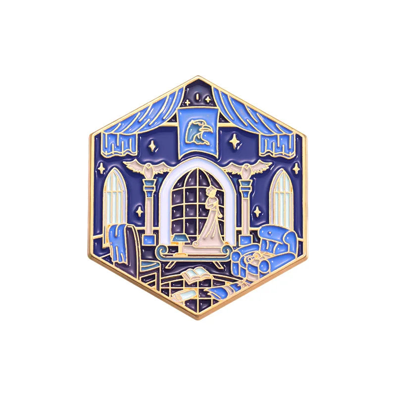 Geometric Color Film & TV Badge – Creative Magic School Room Brooch Accessory