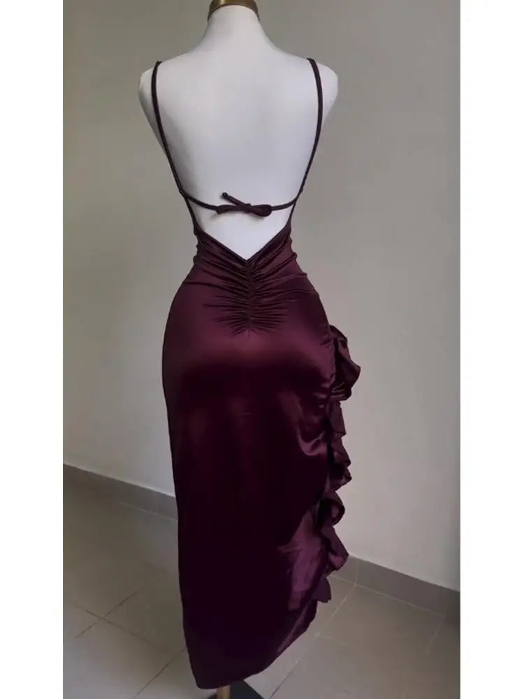 2024 Y2K Sexy Halter Spice Girl Dress – Summer Cross-Border Europe & US Trend