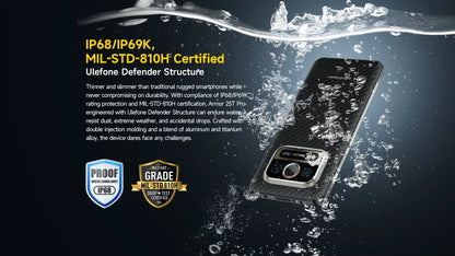 Ulefone Armor 25T Pro 5G Rugged Smartphone – Thermal Imaging, Night Vision, Android 14, 64MP Camera, NFC, Waterproof, 33W Charging