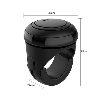 360 Degree Rotation Steering Wheel Booster Spinner Knob - Metal Bearing Power Handle with Ball-Shaped Design