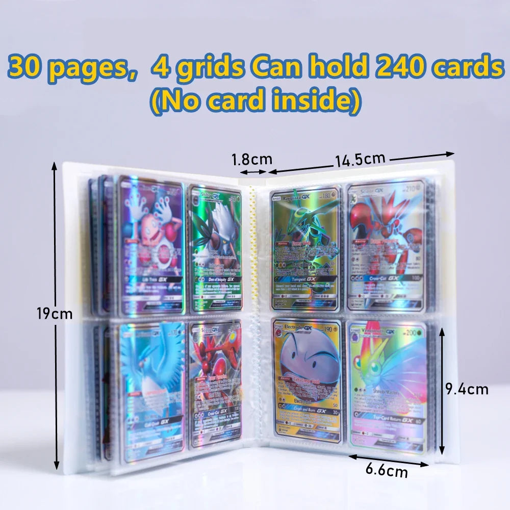 Charizard 240Pcs Card Album – Anime Card Binder for Mewtwo, Charizard & Collections, Protector Folder Gift