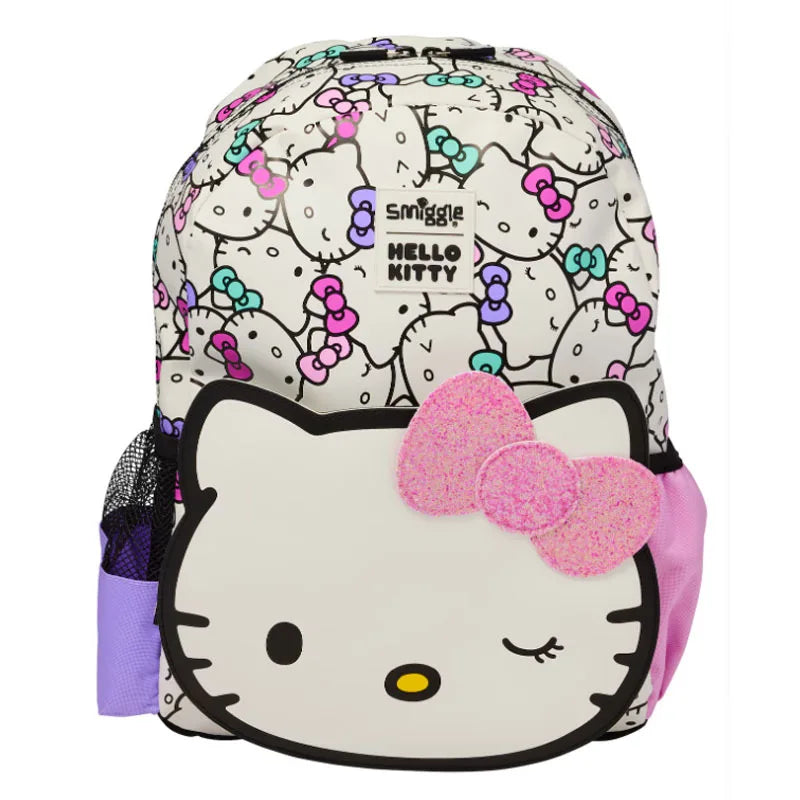 Sanrio Hello Kitty Elementary School Backpack — Ultra-Lightweight Kids Backpack with Pen Box and Lunch Bag, Reduce Burden, Perfect Gift for Girls