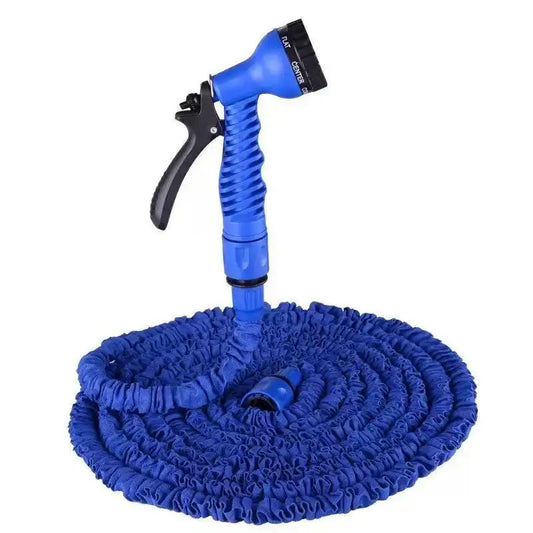 Expandable Magic Garden Hose with 7-Pattern Water Gun – Flexible Car Wash Sprayer & Foam Pot Irrigation Hose Reel Tool
