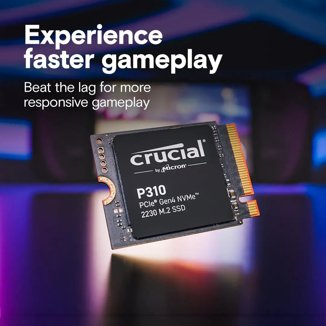 Crucial P310 PCIe Gen4 NVMe M.2 SSD | 1TB–2TB, Up to 7100MB/s, Internal Solid State Drive for Console & PC