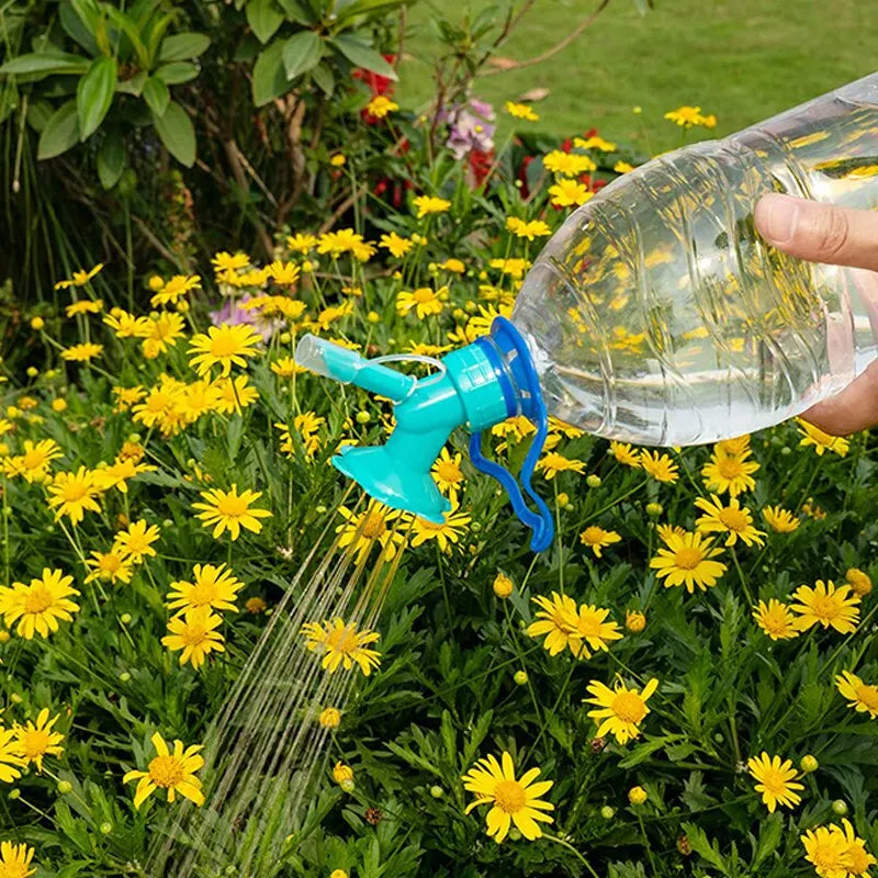2-in-1 Sunflower Automatic Watering Nozzle - Gardening Beverage Bottle Waterer for Succulent Irrigation