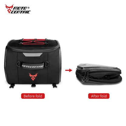 Motocentric Waterproof Motorcycle Helmet Bag - Multifunctional Rear Seat Backpack, High Capacity for Riders