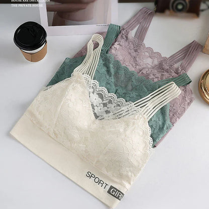 Women’s Sexy Lace Seamless Bra — Large Size Comfortable Breathable Sports Sleep Tube Top