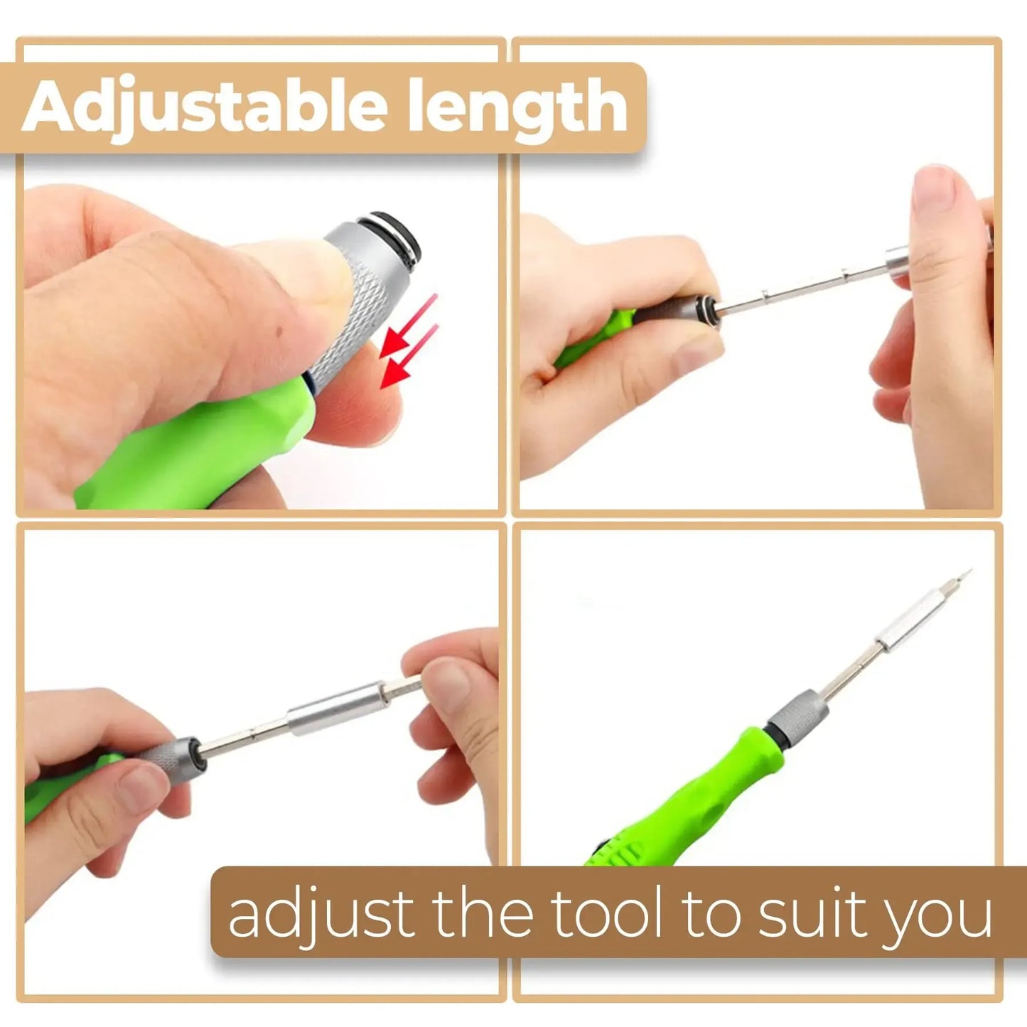 Mini 32-in-1 Precision Screwdriver Set – Magnetic Phillips Bits, Multifunctional Hand Tool Kit for Phone, Watch, Glasses & PC Repair