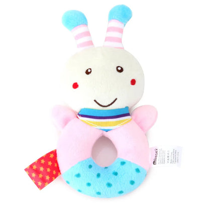 Baby Plush Rattle Crib Mobile – Cartoon Animal Bed Bell Toys for 0-12 Months, Infant Toddler Early Educational Newborn Gift